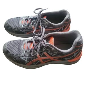 Asics Grey And Orange Sneakers 8